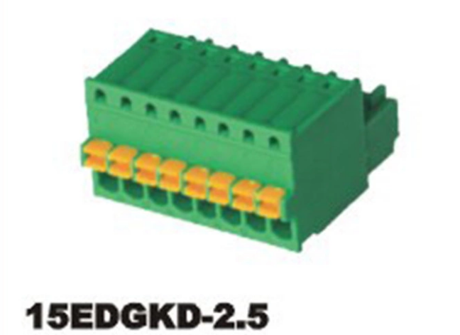 Push-in DIN-rail aansluitblokconnector 2021