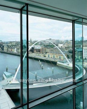 Clear Tempered Glass Office Door
