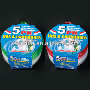 9.5oz/280ml mini round food container with lid