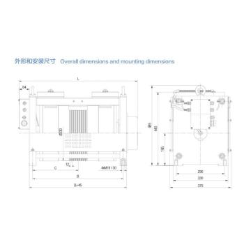 변환기 3 단계 400V Diana2를 가진 Ø410 Gearless 엘리베이터 견인 기계