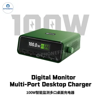 2UUL PC12 100W Multi-Port Desktop Charger Digital Charging Station
