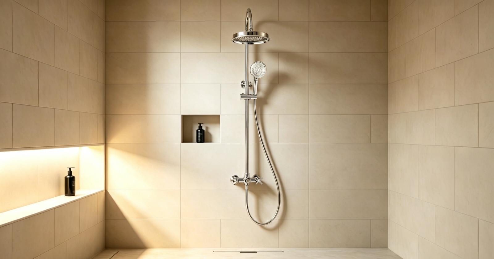 exposed piping shower