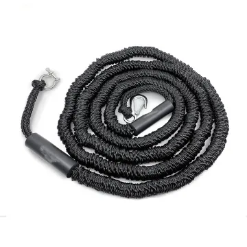 Elastic Bungee Line with Stainless Snap Hook for Anchoring