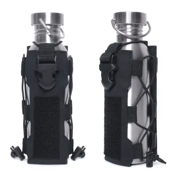 Adjustable Molle Water Bottle Pouch for Walkie-Talkie and Kettle Carrier
