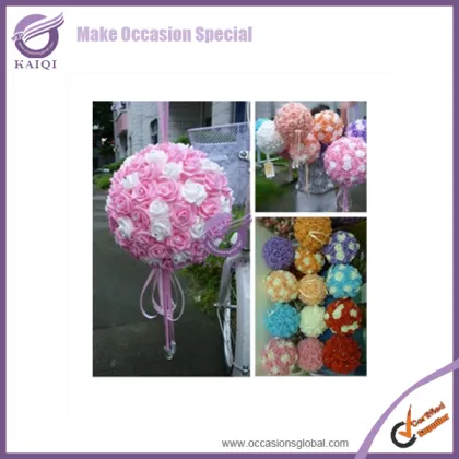 #K4449 rose ball wedding and artificial rose balls for wedding decoration