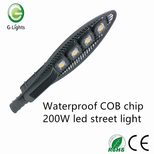 Không thấm nước COB chip 200W dẫn ánh sáng đường phố