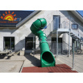 Family Outdoor Backyard Tube Slide Untuk anak-anak