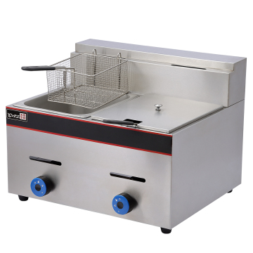 6L/Tank Double Tanks Gas Deep Fryer Machine for Sale