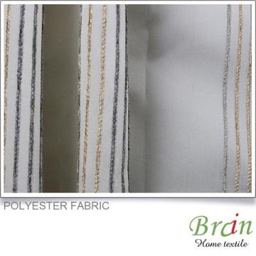 upholstery design poly stripe jacquard organza curtain fabric