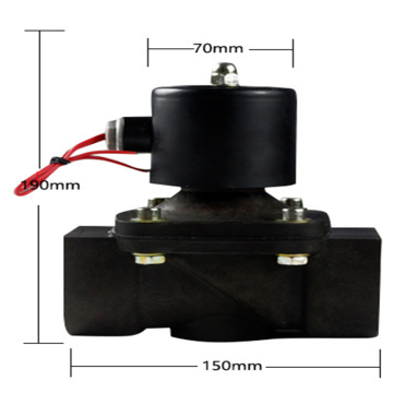 Injap solenoid plastik kejuruteraan bawah air AC220V