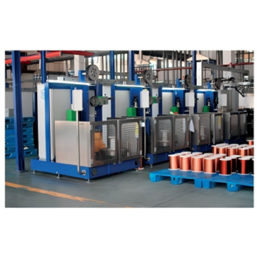 Máquina de esmaltagem de fio plano