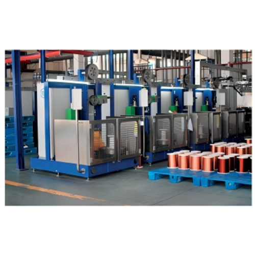 Máquina de esmaltagem de fio plano