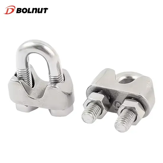 DIN741 Stainless Steel Wire Rope Cable Clamp M4-M16