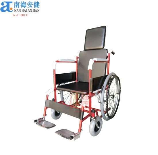 AJ-601C Heavy Duty Wheelchair with Infusion Stand