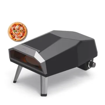 Hot Sale Outdoor Camp Mini Propane Gas Rotating Stone Pizza Oven with Folding Legs
