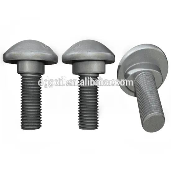Dongguan factory custom ISO standard aluminum round head oval neck bolt