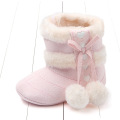 toddler kids soft warm bow boots