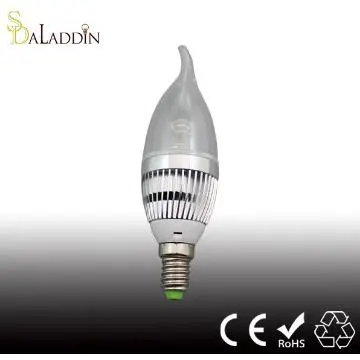 Long lifespan Long lifespan 3W LED candle light with 2 years warranty