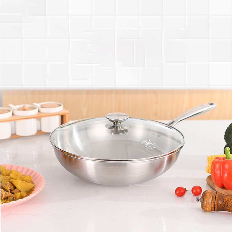 Pure titanium round bottom wok Pure titanium round bottom wok