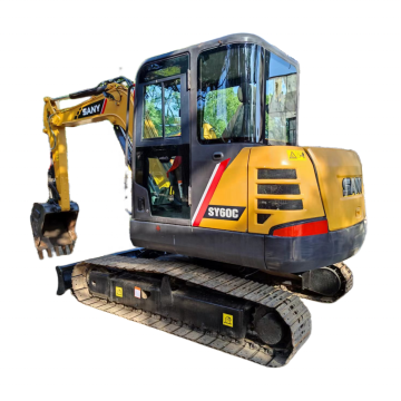 Sany SY60C Gebrauchte Kraftstoff-effizientes Mini-Crawler-Bagger zum Verkauf