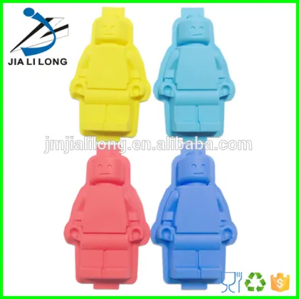 Heat resistant silicone lego cake mold