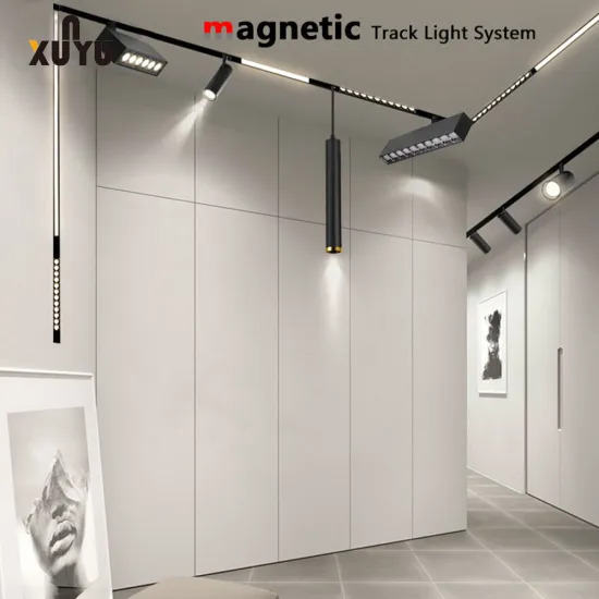 Intelligent Commercial Magnetic Track Light System with Mobile Phone Remote Control