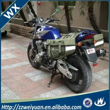 2017 Factory Price Canvas Motorcycle Hard Saddle Bags