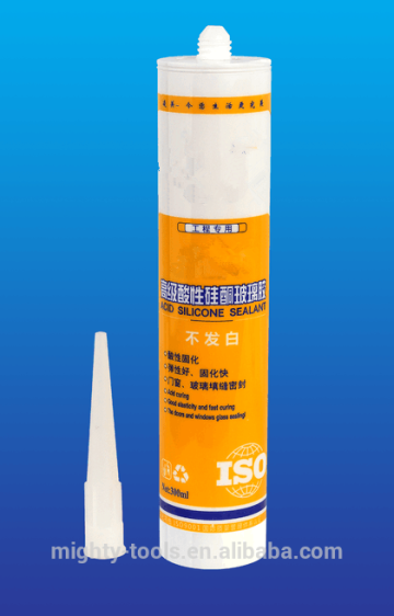 Acid silicone glass sealant