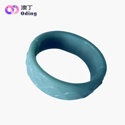 Celadon Patterned Glow Bangle