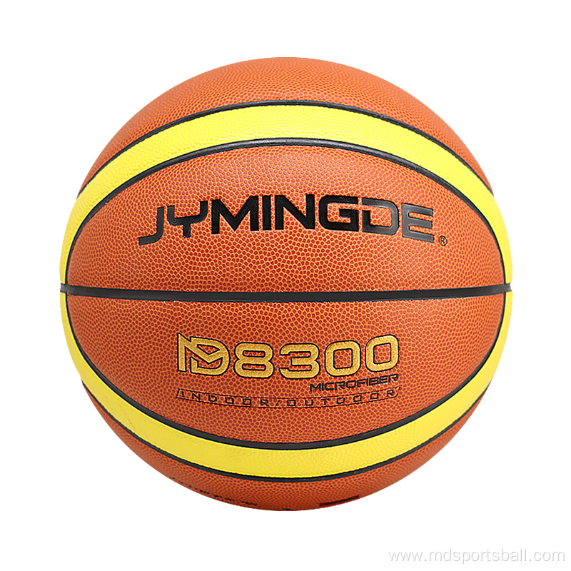 Custom pu leather indoor basketball for training