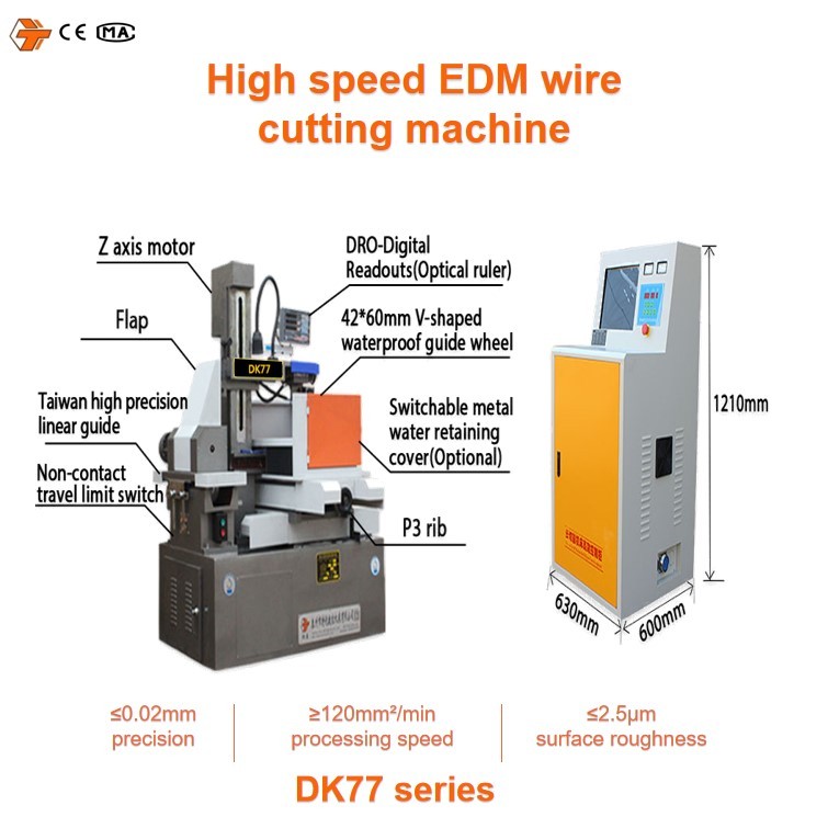 CNC Wire Cut EDM Machine DK7745 with HL Software