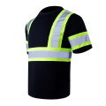 Reflective Tape Safety Security Work Short Sleeve T-Shirt