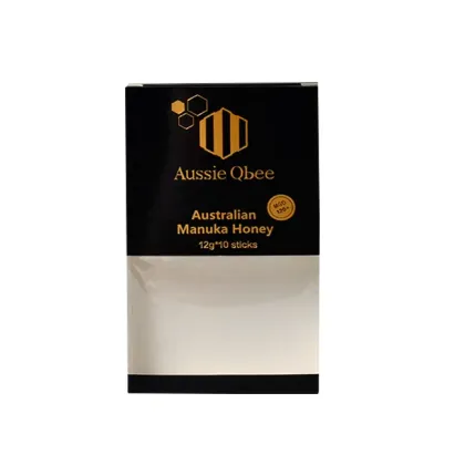 PVC Window Custom Logo Black Honey Paper Box - Honey Stick Box