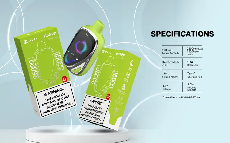 olit litdrop vape กับ largescreen 25000