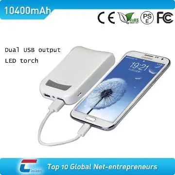 portable power bank charger 10000mah external battery charger