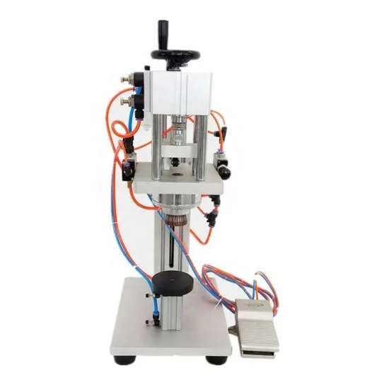 Semi-Automatic Pneumatic Perfume Bottle Crimping Machine