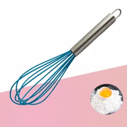 stainless steel handle silicone whisk utensils