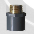 ASTM SCH80 UPVC Adaptor Pria Warna Abu-abu Tua