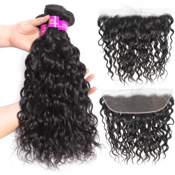 High Quality Peruvian Body Loose Deep Kinky Curly Wave Natural Wavy Pure Virgin Remy Hair Bundles With Closure
