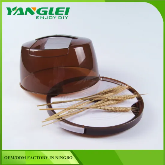 round cake storage BOX plastic container clear lid tray