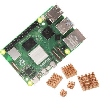 Koper koelkoeler met thermische geleidende tape voor Raspberry Pi 5