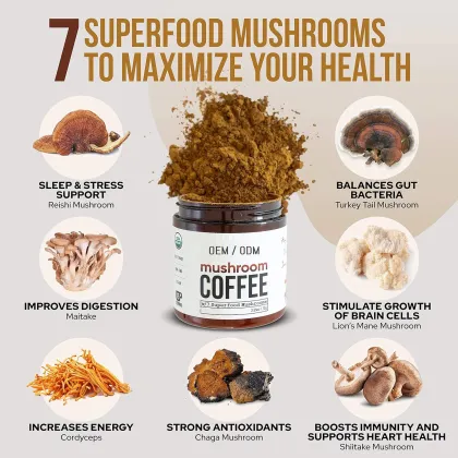 Natural Slimming Mushroom Coffee Powder