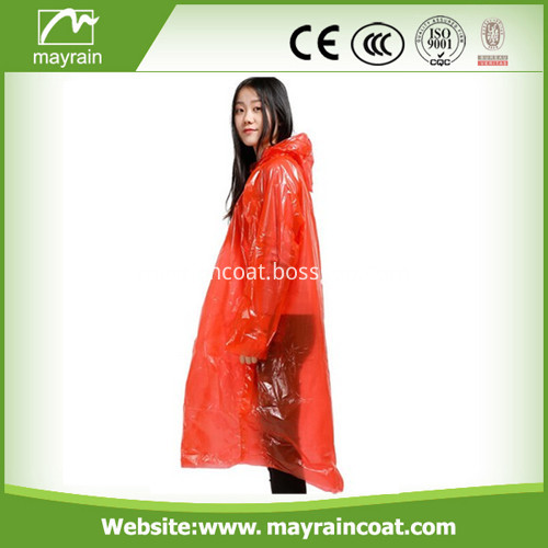 Free Size PE Adult Raincoat 