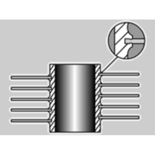 Customized Embedded Finned Tube For Compressor Coolers