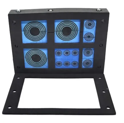 Rubber seals with modules RM40 as Roxtec