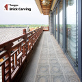 Azulejos de piso decorativos siheyuan 300x300 ladrillos grises