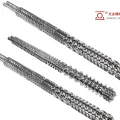 Inaprubahan ng CE ang bimetallic pp & pe parallel twin screw at bariles