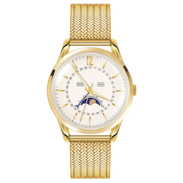 Ladies Moonphase Wristwatch Milanese Mesh Watch