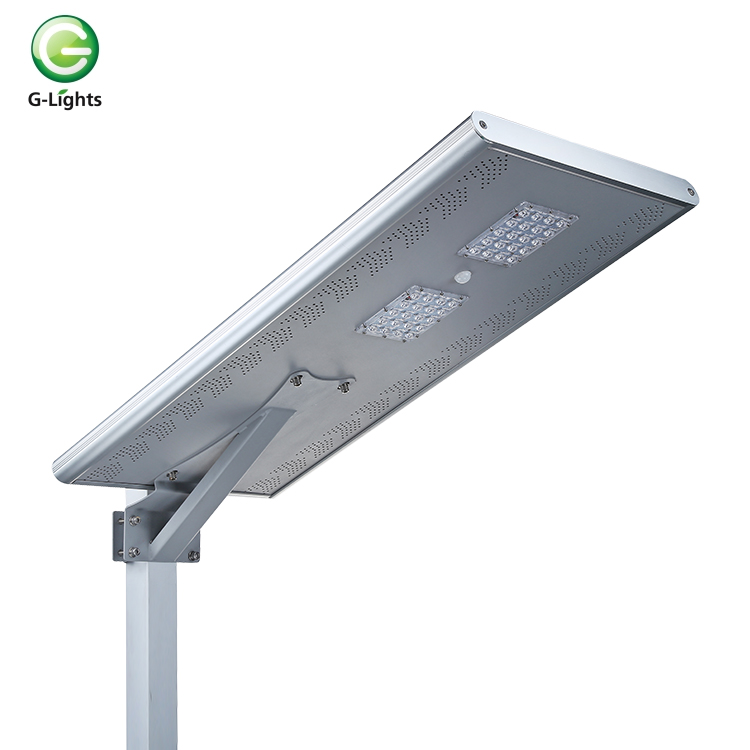 سطوع عالٍ SMD مقاوم للماء IP65 خارجي متكامل 10 20 30 40 60 w مصباح شارع LED شمسي