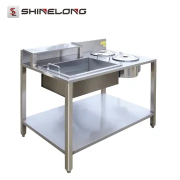 K359 Stainless Steel Wrapping Powder Chicken Breading Table